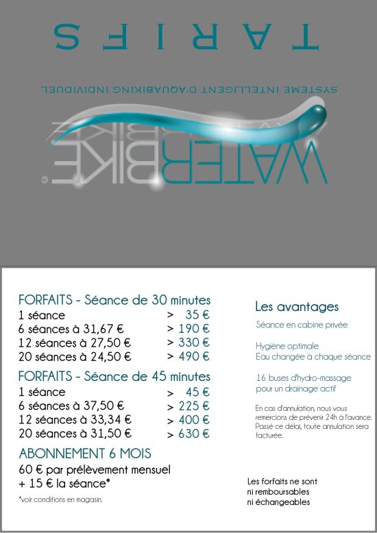 Carte de Tarifs